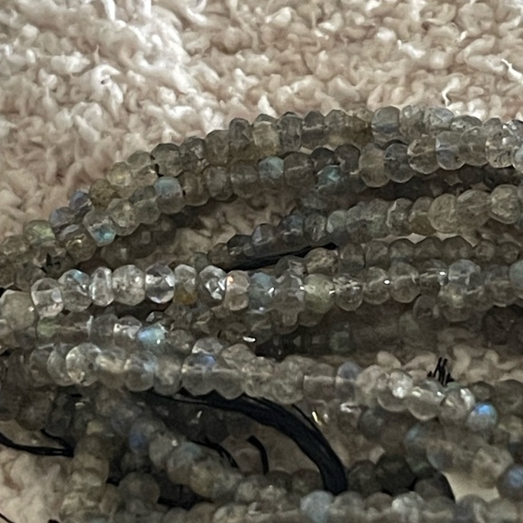 CRAFTER LOT OF LABRADORITE 5mm 5 STRANDS FOR STRINGING - Picture 4 of 6